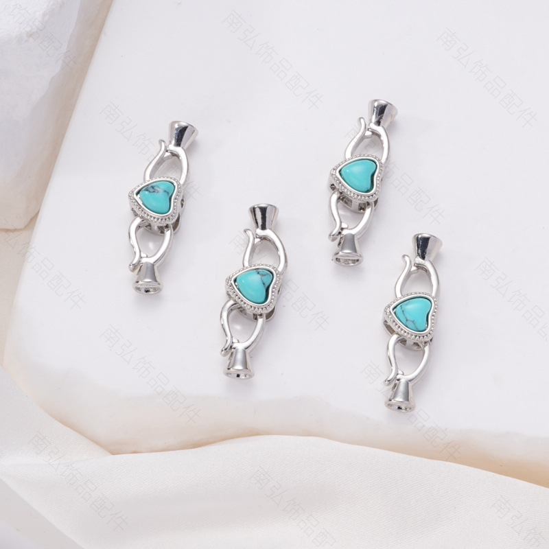Xiaomi pearl, pearl necklace, clasp, stone connection, end clasp, mother-and-child clasp, sweater chain buckle, diy jewelry, copper accessories pic 9