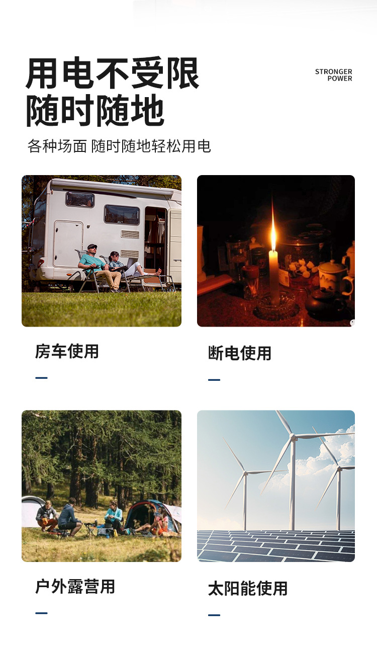 家用足功率正弦波300W逆变器12/24/48太阳能逆变器车载逆变器详情6