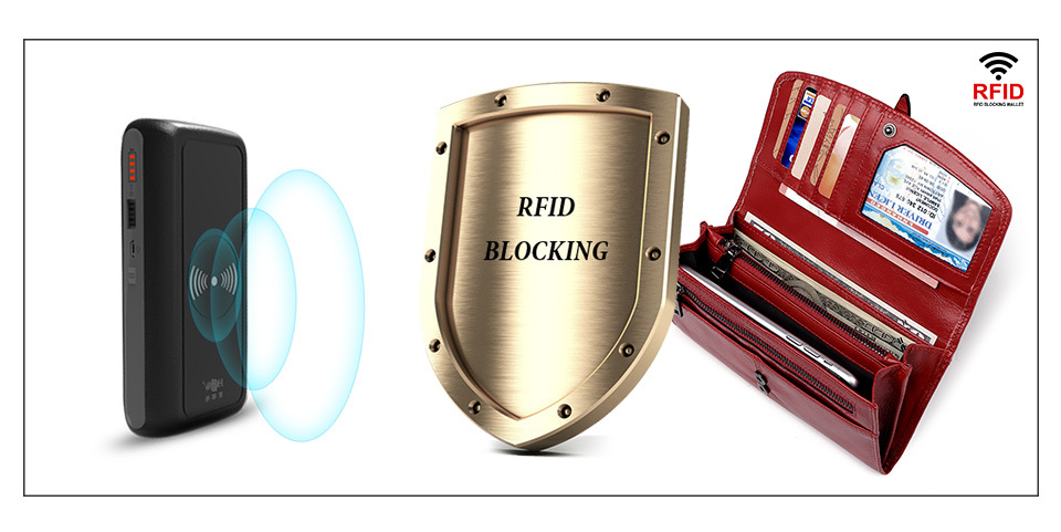 外贸新款欧美女士真皮钱包RFID长款拉链钱夹大容量头层牛皮女手包详情10