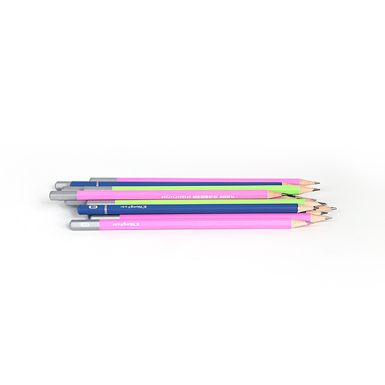 Yalong Foreign Trade specializes in providing wooden hexagonal design HB pencils, painted sharpened student pencils pic 7