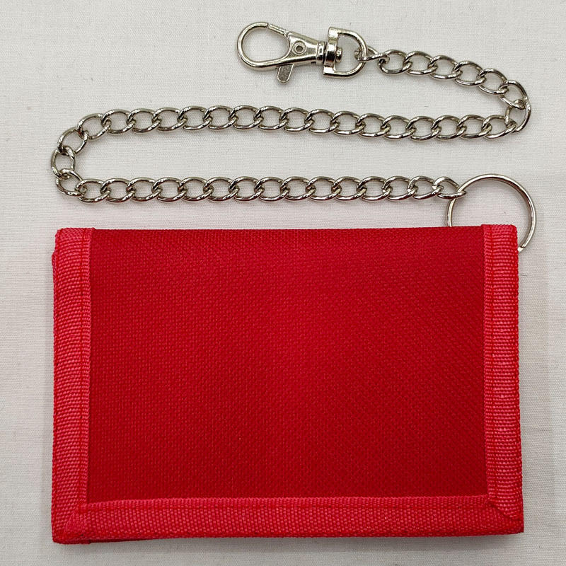 折叠防盗链条男士零钱包 跨境黑色三折小钱夹 拉链钥匙扣卡位钱袋详情8