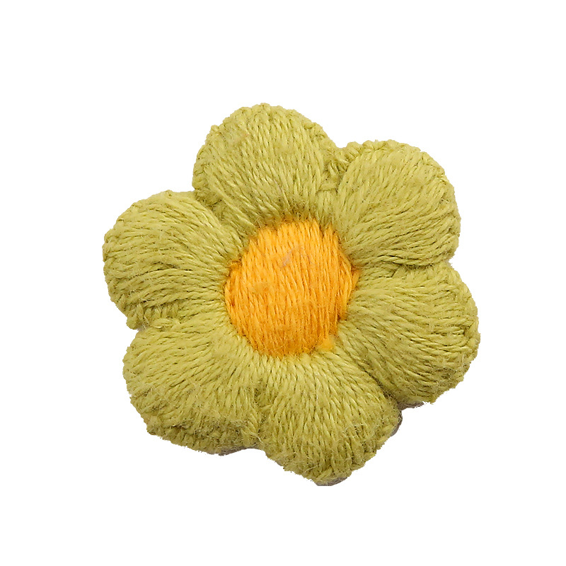 Multicolored knitted flower yarn with colorful lace, 3-centimeter-wide clothing accessories manufacturer for sale pic 21