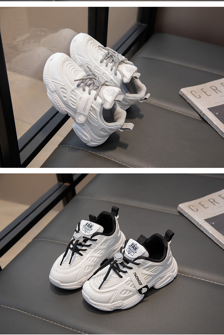 春夏季韩版运动鞋儿童透气网面老爹鞋学生实心底跑步鞋男女童单鞋详情10