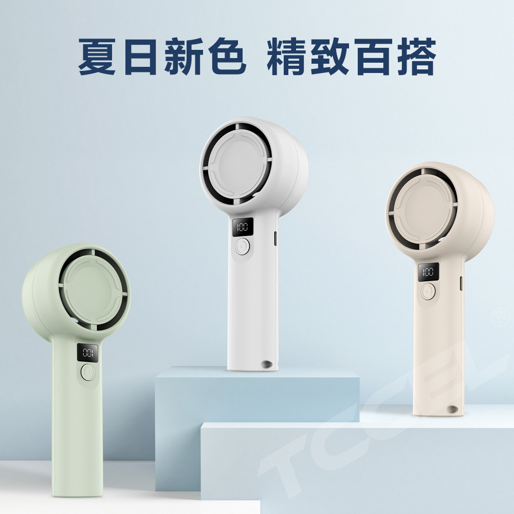新款高速涡轮手持风扇便携小风炮户外充电学生桌面迷你大风力风扇详情2