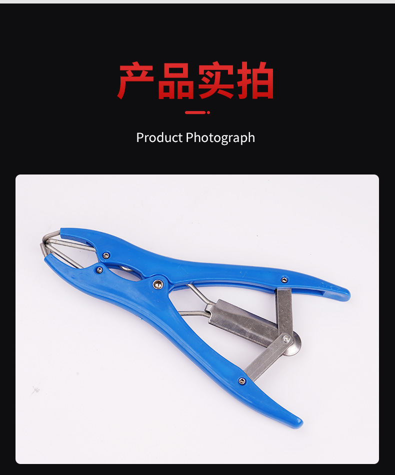 猪羊不锈钢断尾圈扩张钳断尾钳仔猪去势圈钳兽用去势钳尾钳器详情6