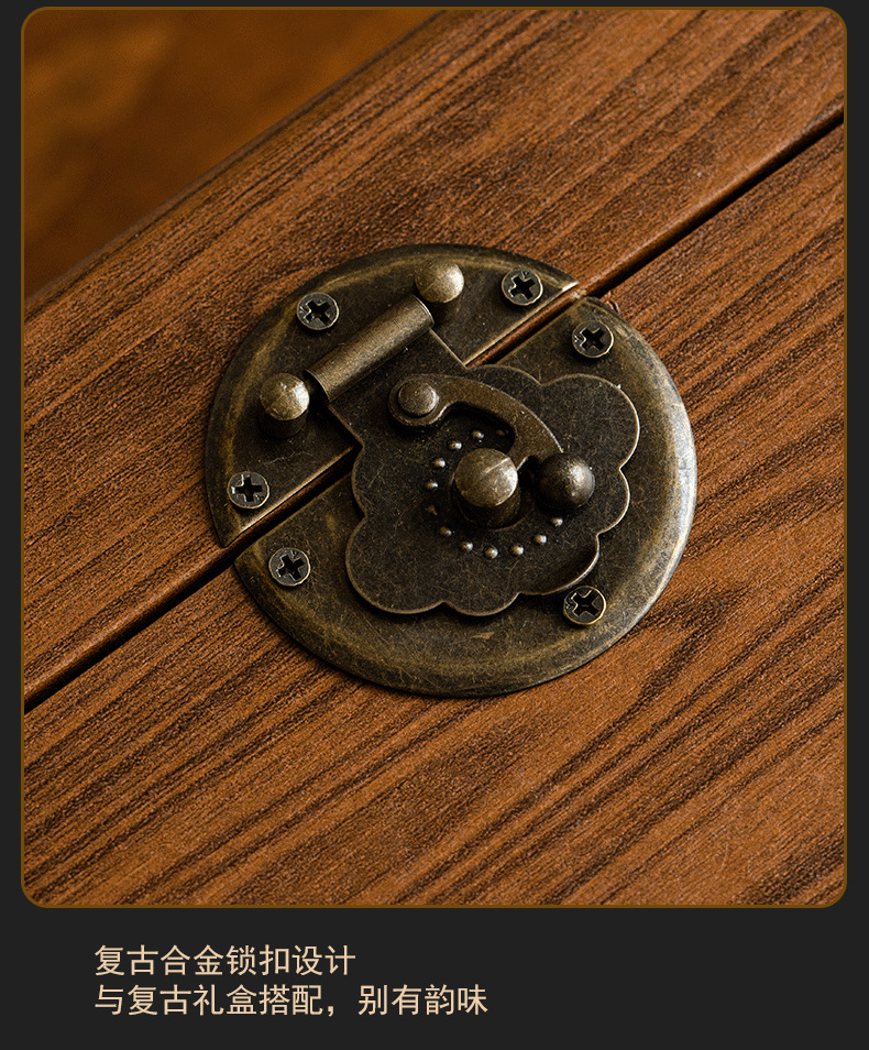 中式陶瓷茶叶礼盒白毫银针寿眉白茶绿茶专用密封存茶罐节日茶饼详情14