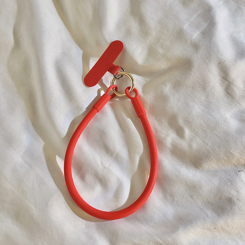 Simple orange single-buckle bracelet, phone case, pendant, ins keychain, schoolbag pendant, phone case, universal for women pic 13