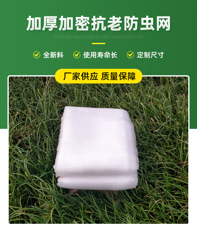 聚乙烯防虫网代发大棚防虫网60目果园防虫网罩跨境裁片防虫网详情1