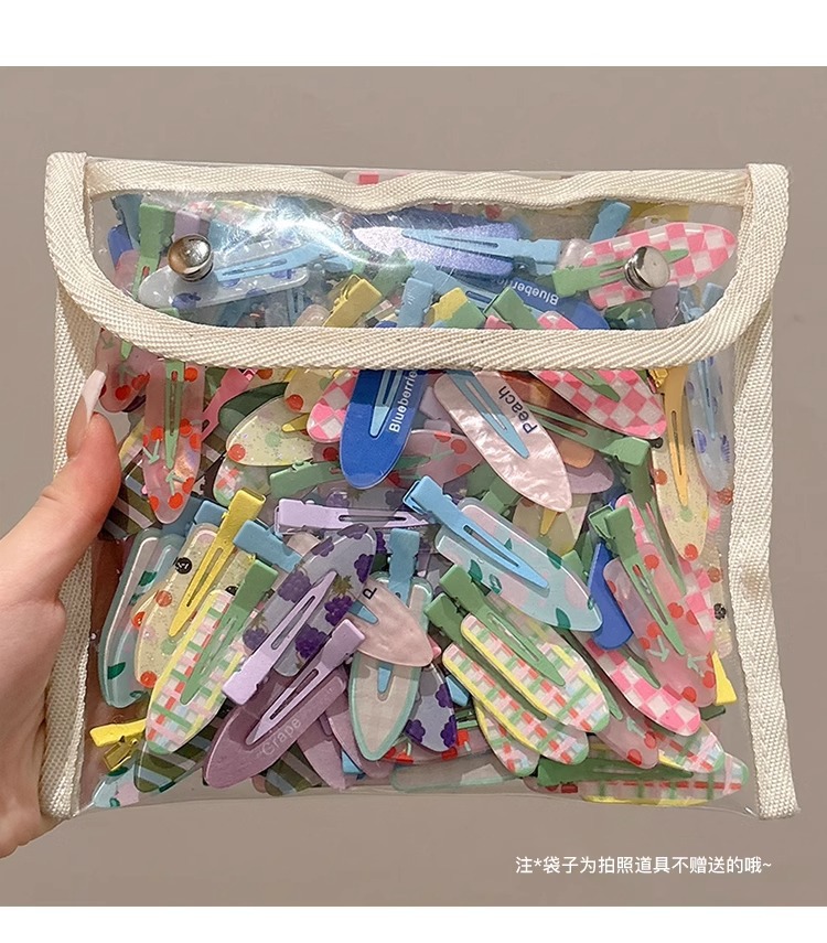 多巴胺彩色无痕发夹女春夏前额侧边碎发夹韩版刘海夹发卡bb夹头饰详情18