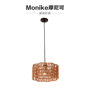 跨境简约led餐厅床头室内壁灯铁艺卧室玻璃氛围感设计师中山灯具详情9