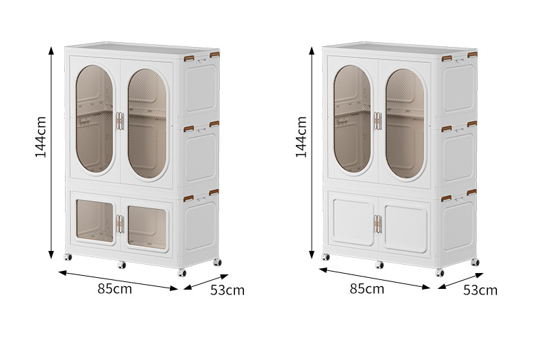 Combination wardrobe, large-sized adult wardrobe, multi-functional folding cabinet without installation, clothes and quilts organization and storage cabinet pic 16
