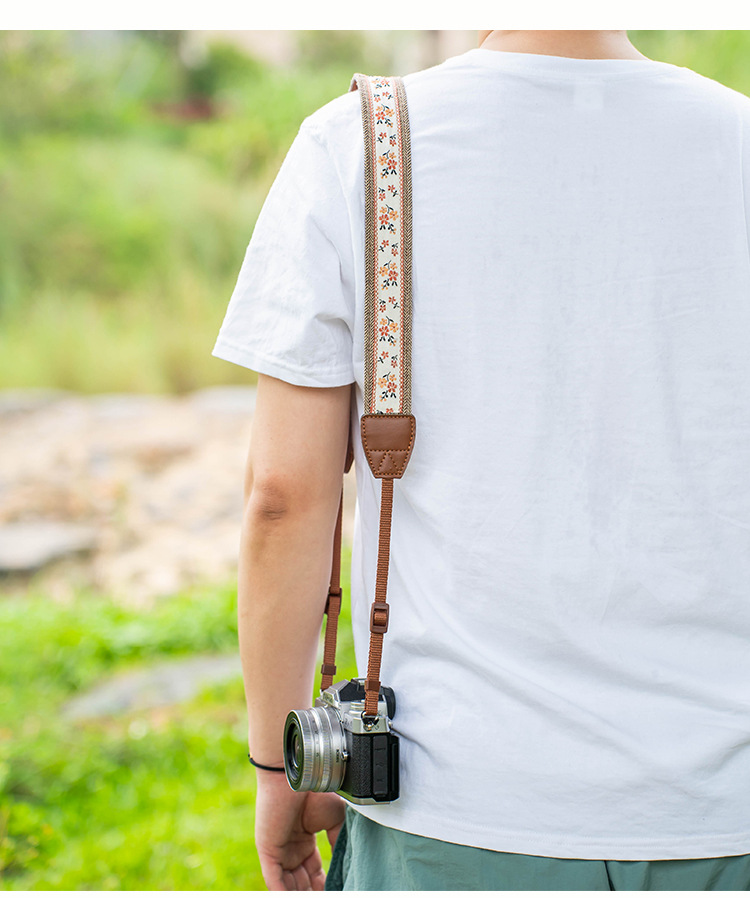 Camera shoulder straps for mirrorless cameras are suitable for SONY zve10 neck straps, Canon r50 straps, Fujifilm xt50 straps, and Nikon z30 straps pic 5