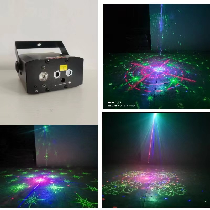 LED舞台灯激光壁挂灯酒吧台灯声控USB包房家庭KTV聚光灯 舞台炫彩灯光效果强详情2