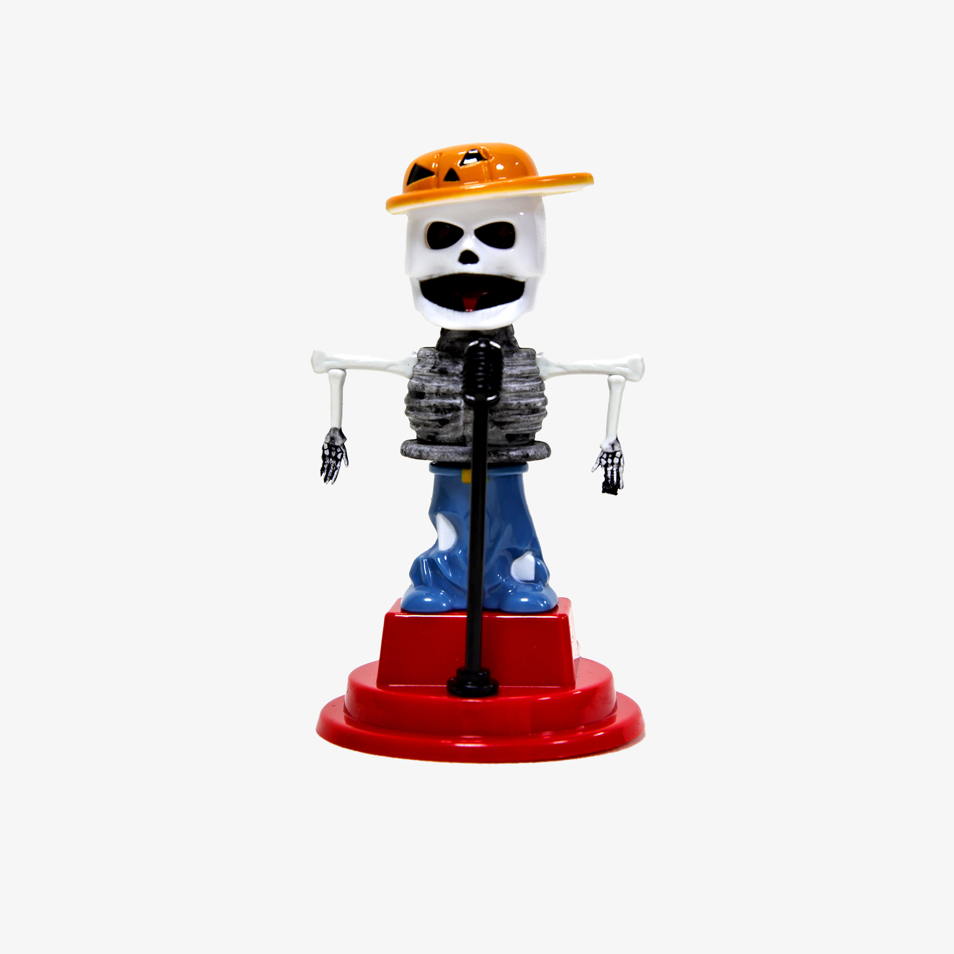 Cross-border best-selling solar-powered Halloween Skeleton Witch Ghost car automatic shaking head car interior ornaments are available for wholesale pic 5