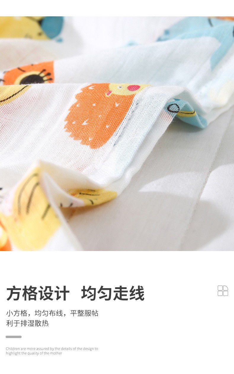 跨境双层竹棉夏季纱布被子婴儿初生儿浴巾盖毯批发muslin纱布包巾详情11