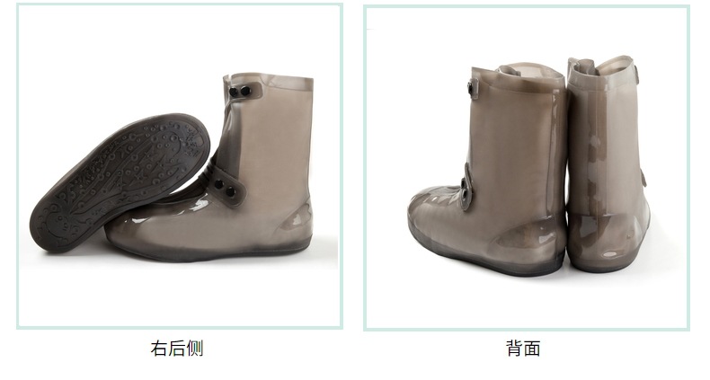 雨靴套男女款硅胶防雨鞋套高筒加厚耐磨防滑雨天鞋套防水鞋套批发详情17