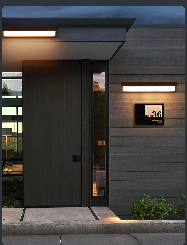 Solar lamps, outdoor courtyard lamps, high-pole street lamps, household lighting led, rural yard wall lamps, ultra-bright floodlights pic 8