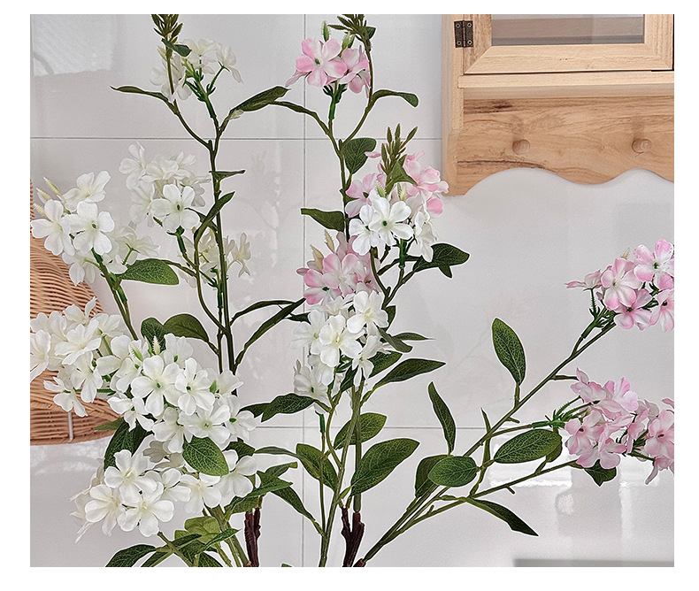 长枝雪兰花仿真花绣球假花束简约家居客厅装饰样板房摆件拍照道具详情11