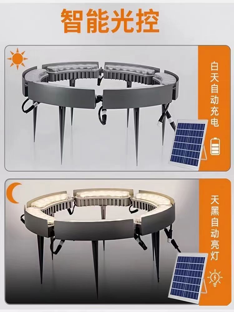 Factory wholesale solar tree-hugging lights, LED tree lighting lights, outdoor waterproof lighting lamps, solar garden lights and colored lights pic 21