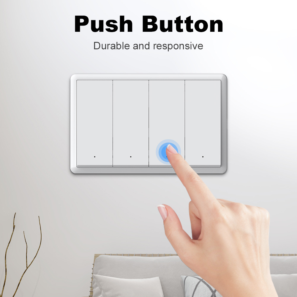 Matter+WIFI magnetic hold, single fire, zero fire, US-spec push-button switch, Homekit direct connection, Tuya APP direct connection pic 4
