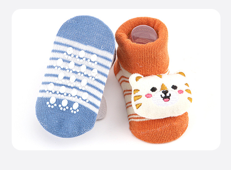 Cross-border exclusive baby socks, spring and autumn thin floor socks, cartoon doll socks with built-in bells, baby socks, and walking socks pic 6