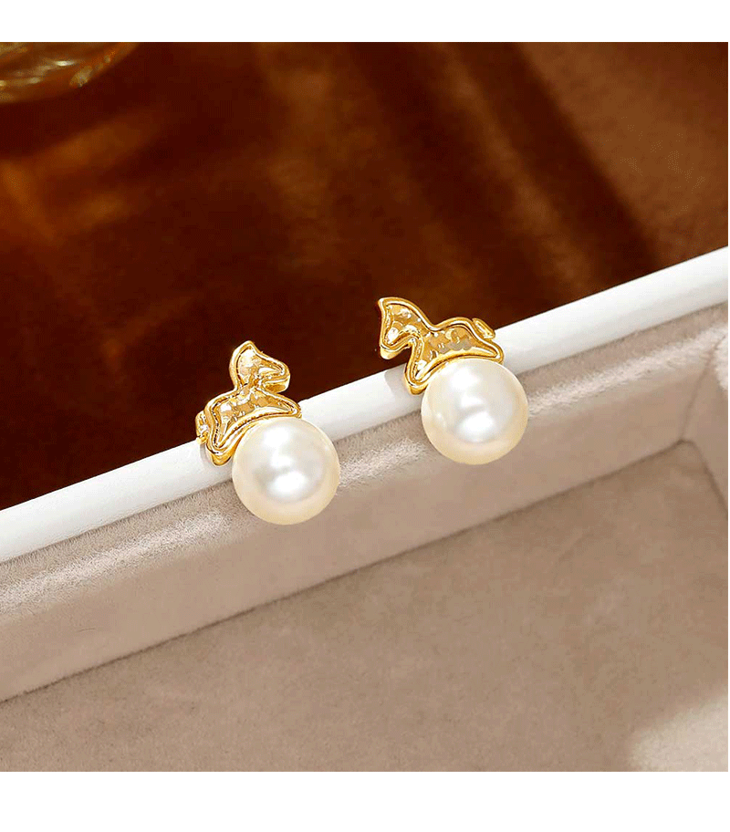 Hyacinth ligero lujo alto sentido perla aretes mujer en vivo burst square round face aretes único hermoso de inmediato rico auriculares 6 pares paquete correo pic 2
