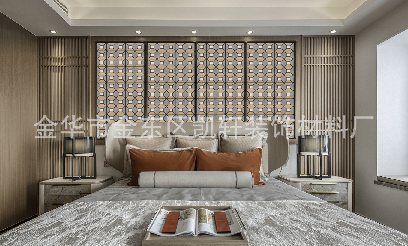 聚酯纤维格栅吸音板木条隔音板贴室内墙体消音板ktv背景墙墙面装详情3