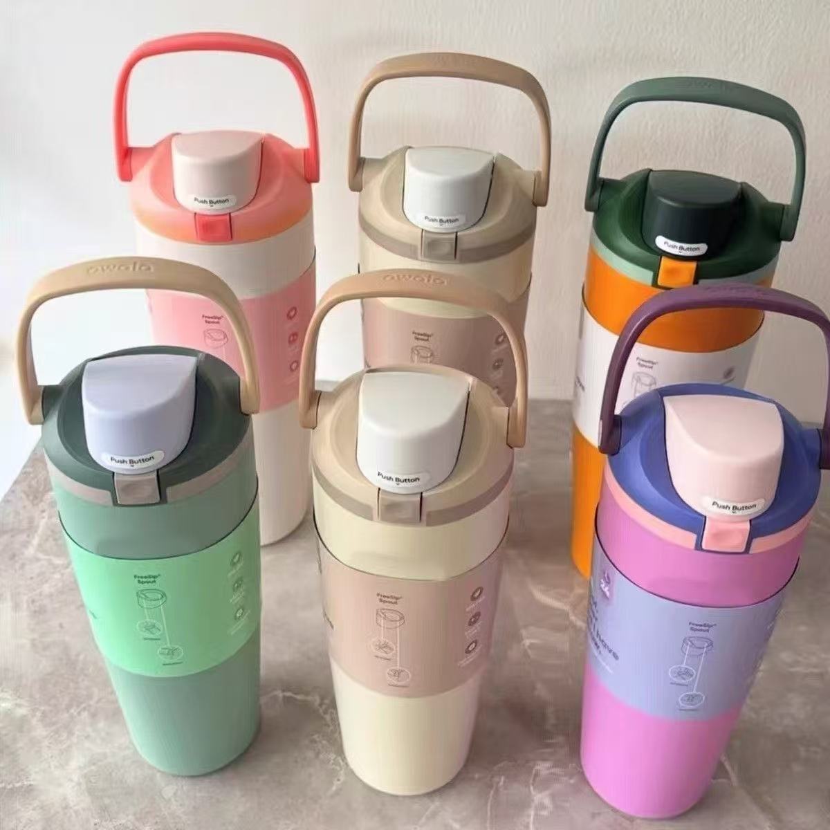New owala water cup, insulated cup, large-capacity 304 stainless steel straw cup, double drinking cup, outdoor sports water bottle pic 8
