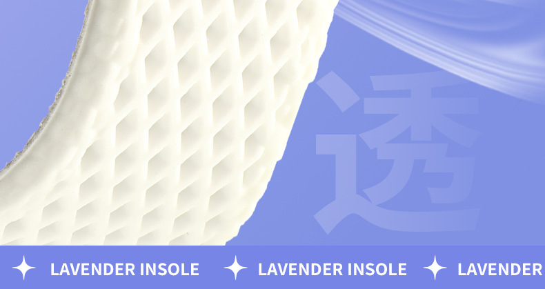 The insole is made of lavender, which is deodorizing, anti-odor, antibacterial, sweat-absorbing, breathable, highly elastic, shock-absorbing, comfortable for casual sports, and has a flat surface that feels like stepping on feces pic 8