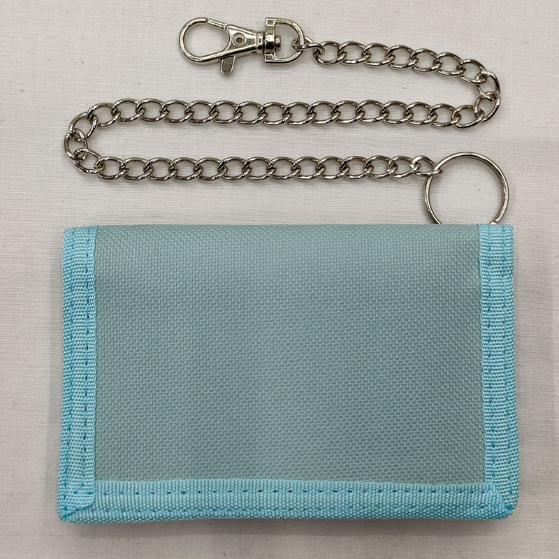 折叠防盗链条男士零钱包 跨境黑色三折小钱夹 拉链钥匙扣卡位钱袋详情13