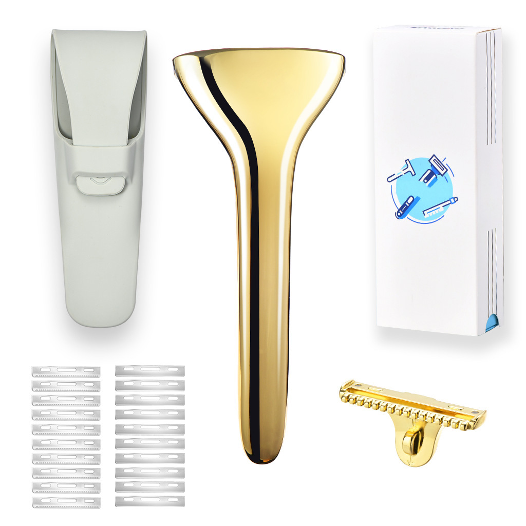New manual razors, old-fashioned manual shavers, zinc alloy facial and shaving blades, cross-border wholesale of shaving blades pic 1