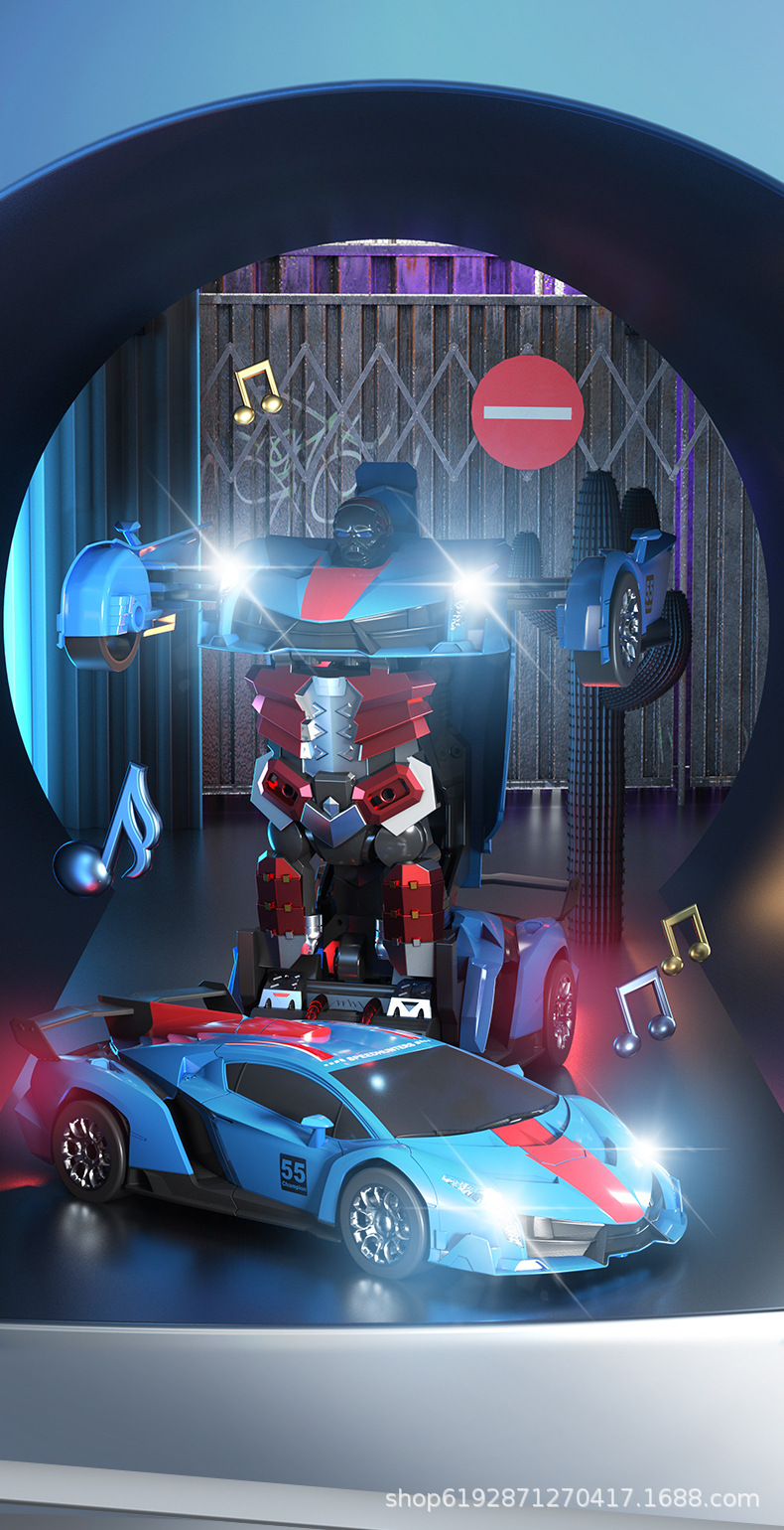 One-click transformation remote control car RC boy and child King Kong robot model toy car is selling well across the border on Amazon pic 11