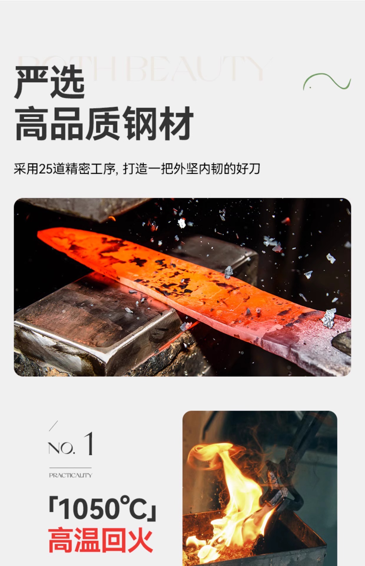 菜刀家用刀具厨房不锈钢白色切片刀切肉刀厨师专用刀切菜刀超锋利详情6