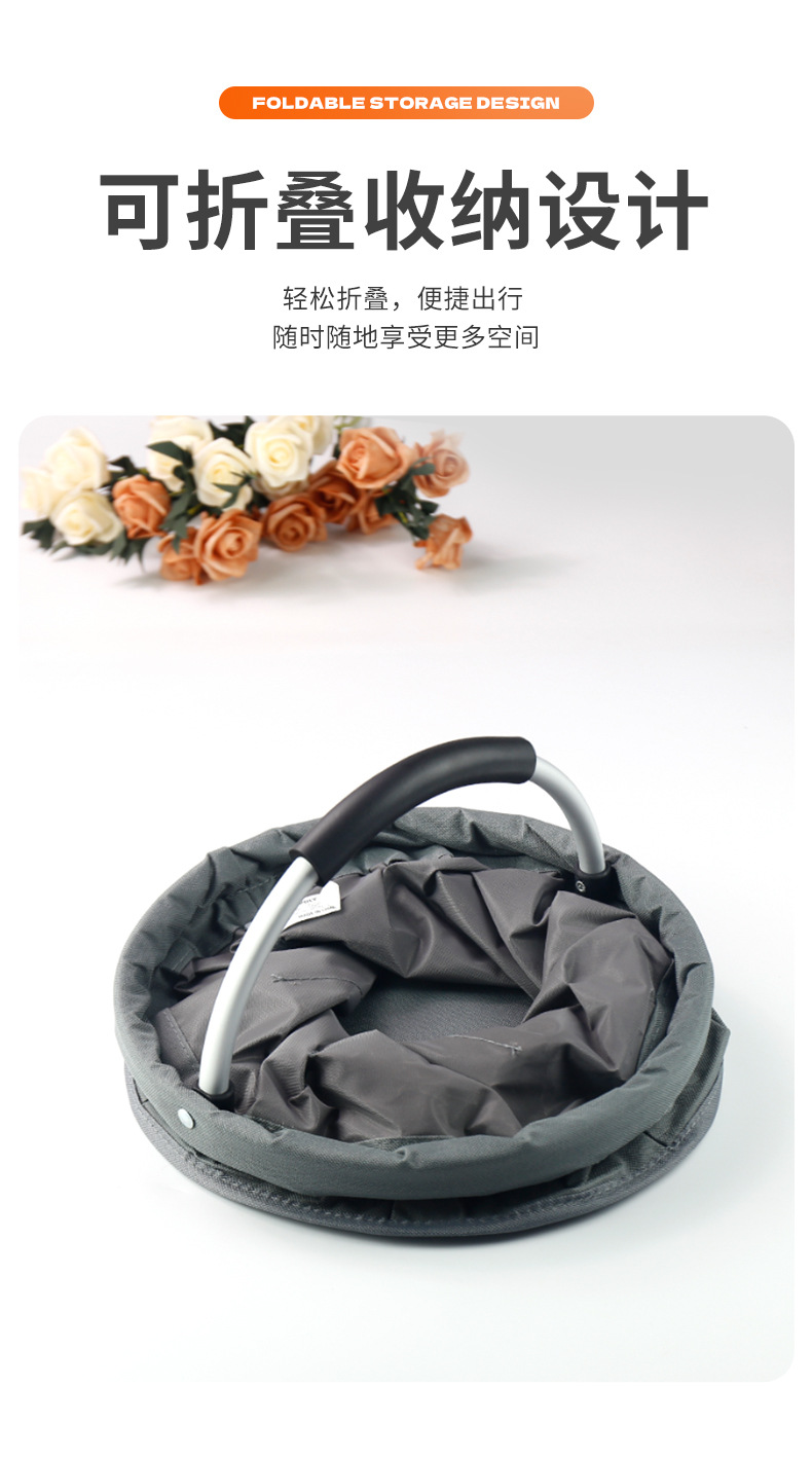 便携式编织购物篮手提袋束口袋藤编筐装菜收纳篮详情11