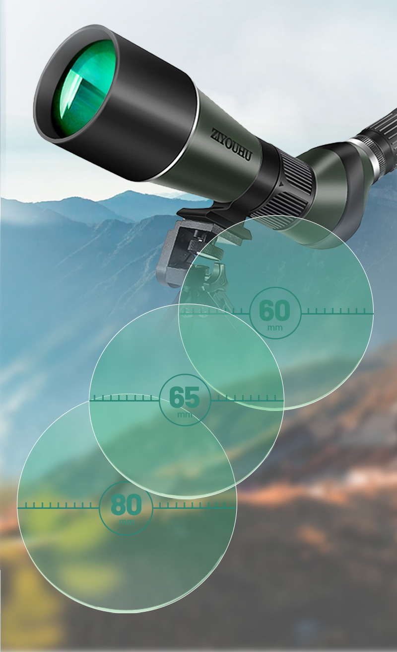 The Free Tiger Chasing Xingyuan ED20-60X80 series is a large-aperture single-tube high-magnification high-definition low-light night vision bird-watching lens pic 5