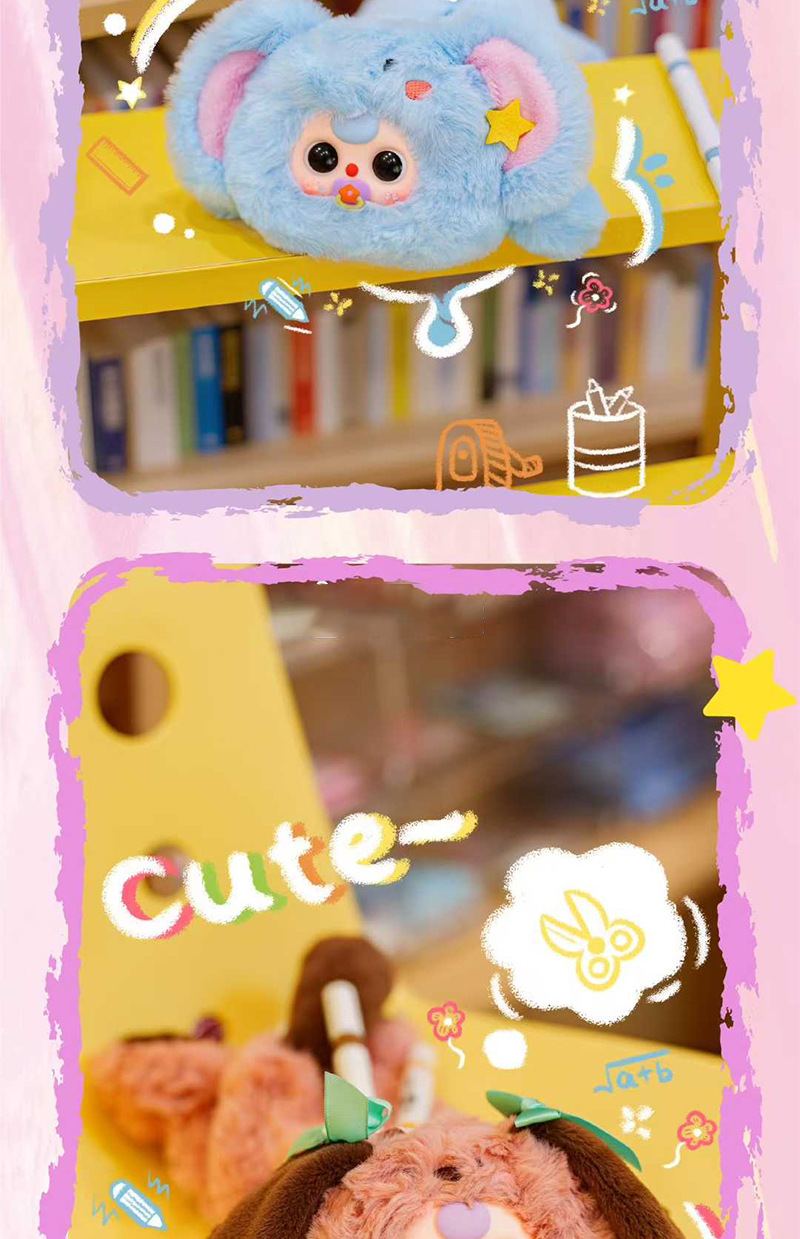 娃三岁-笔袋毛绒盲盒 卡通潮玩毛绒盲盒礼物 公仔背包礼物批发详情10