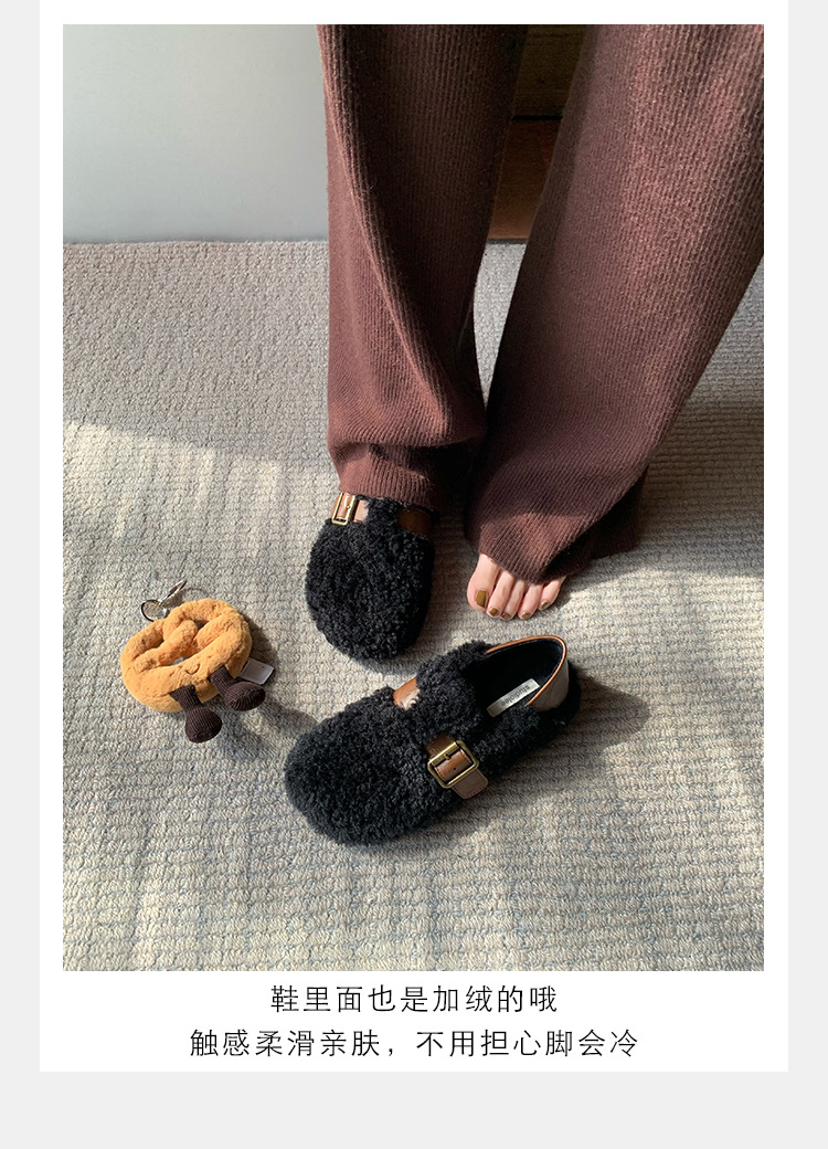 Warm and cozy plush slippers for women, winter home cotton slippers, warm and comfortable, anti-slip thick-soled plush slippers for women pic 15