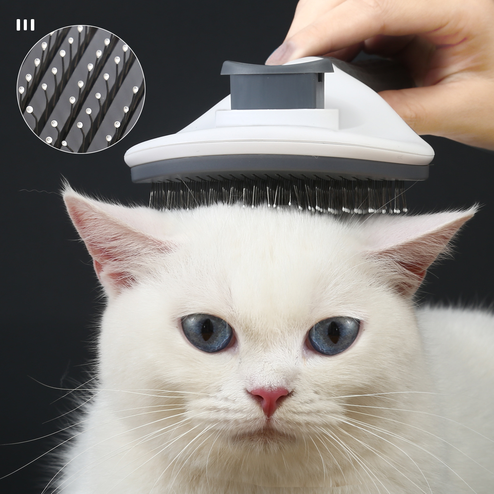 New cross-border one-click depilation pet comb, styled depilation cat comb, automatic hair removal beauty dog comb, brush pic 13