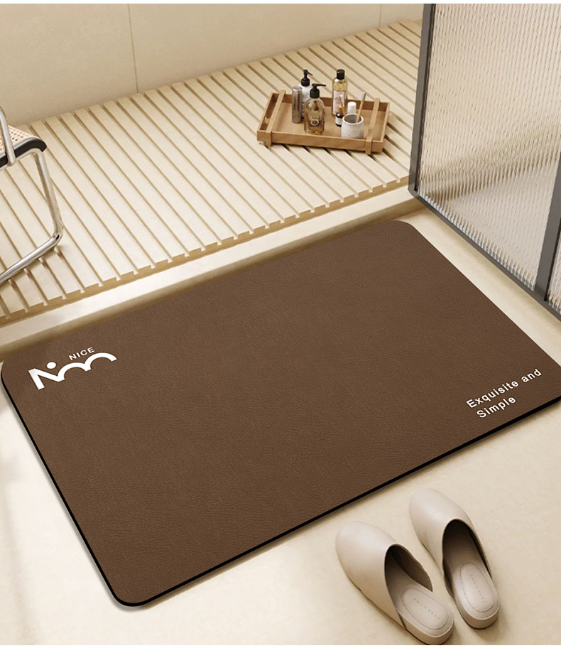 硅藻泥极简浴室防滑地垫卫生间吸水垫厕所卫浴速干脚垫洗手间门垫详情20