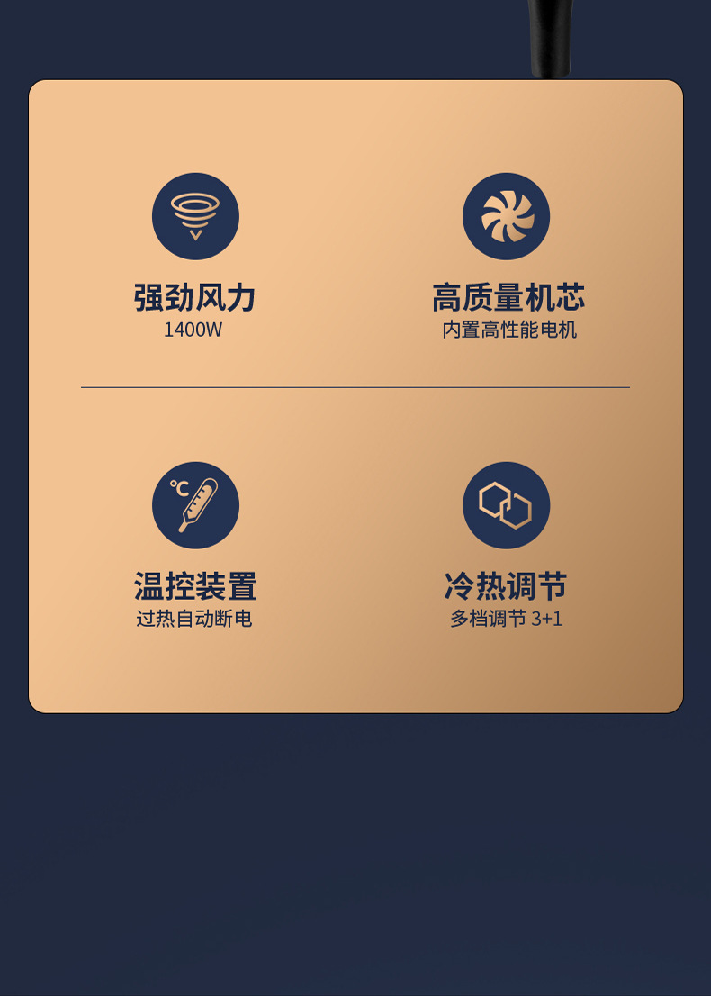 110V亚马逊跨境电商吹风机台湾越南规俄罗斯规日规欧规美规电吹风详情4