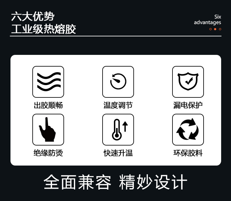 调温胶枪100W120W可调恒温热熔胶抢工业级热熔胶棒11mm热胶枪家用详情3