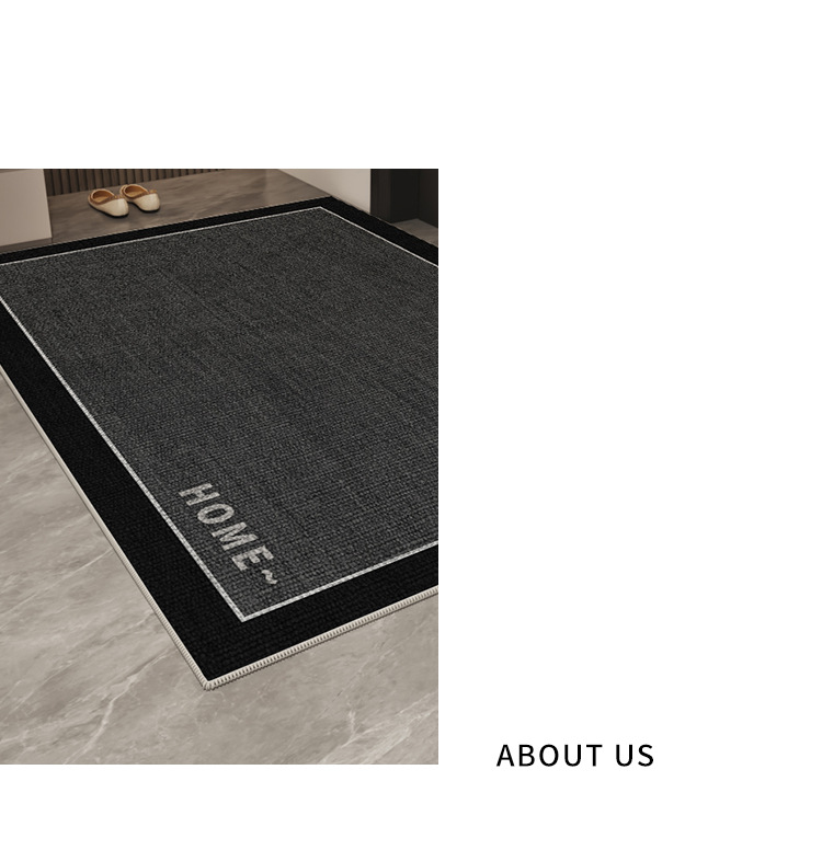 Entrance door floor mat, home light luxury and high-end feel, anti-slip foot mat for the main entrance of the villa, stain-resistant carpet for the entrance foyer pic 17