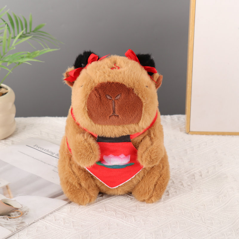 Cross-border bellyband, Capibara plush toy, foreign trade turtle capybara plush toy, ugly and cute claw machine doll pic 4