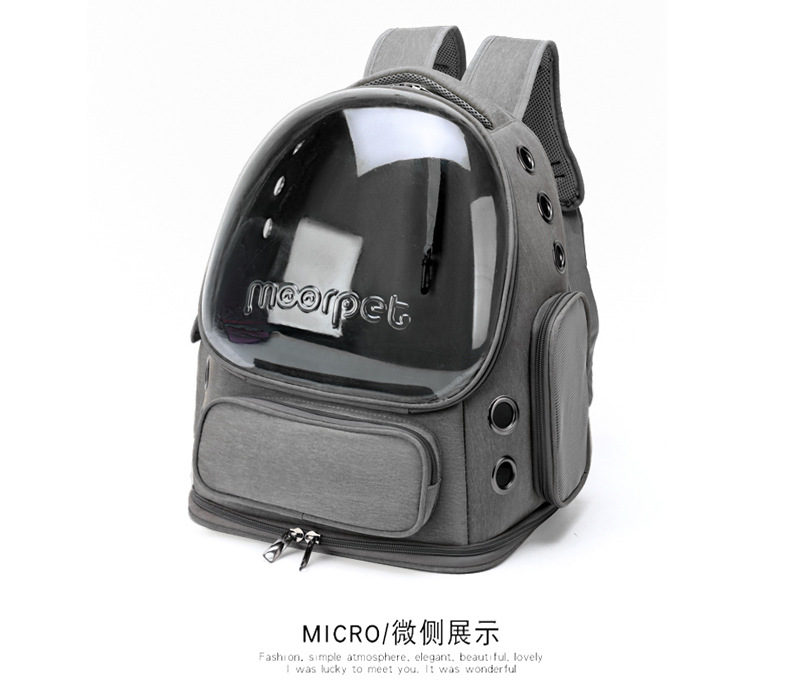 Portable and breathable cat bags for going out, space pet cabin, double-shoulder cat backpack, cat cage, dog and cat schoolbag, cat supplies pic 21