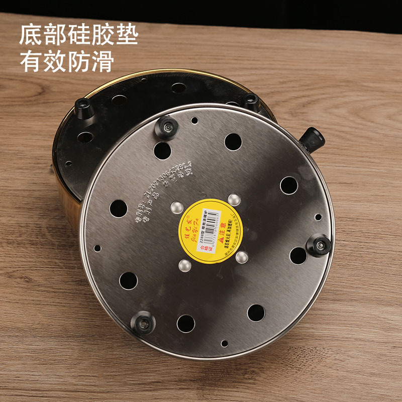 Dry pot utensils, solid alcohol stove, snowflake stainless steel dry pot, high-end hotel restaurant single-person small hot pot set pic 7