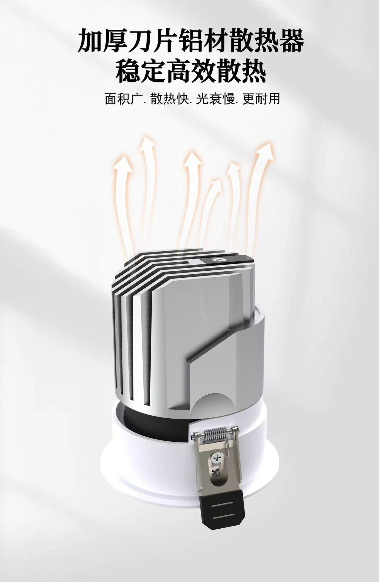 2024新款隐形嵌入式小山丘射灯客厅天花灯深藏防眩筒灯弧面无主灯详情3