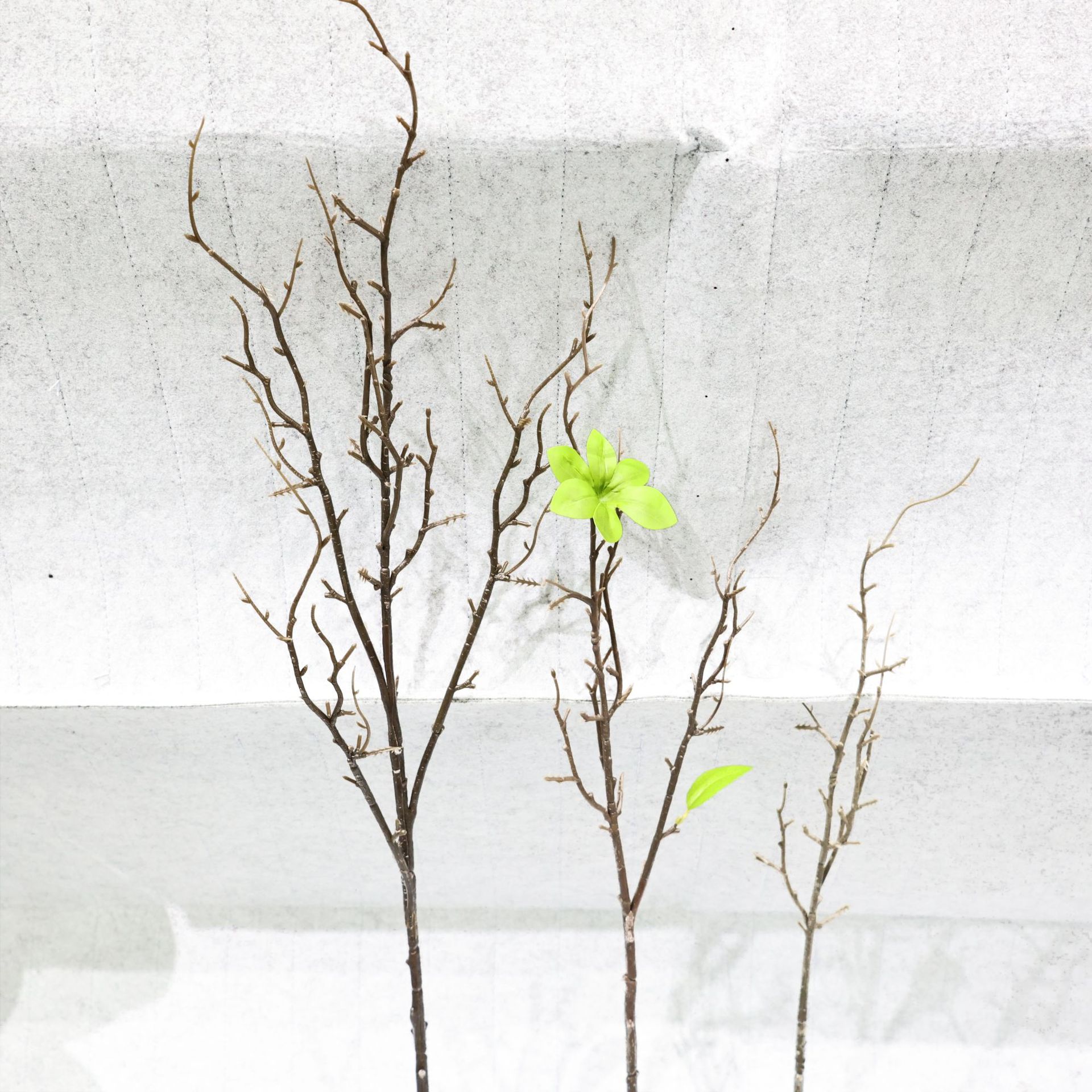 仿真柿子石榴枝花枝杆塑料铁丝多功能客厅插花装饰拍摄摆件办公文化园艺仿真树叶详情22