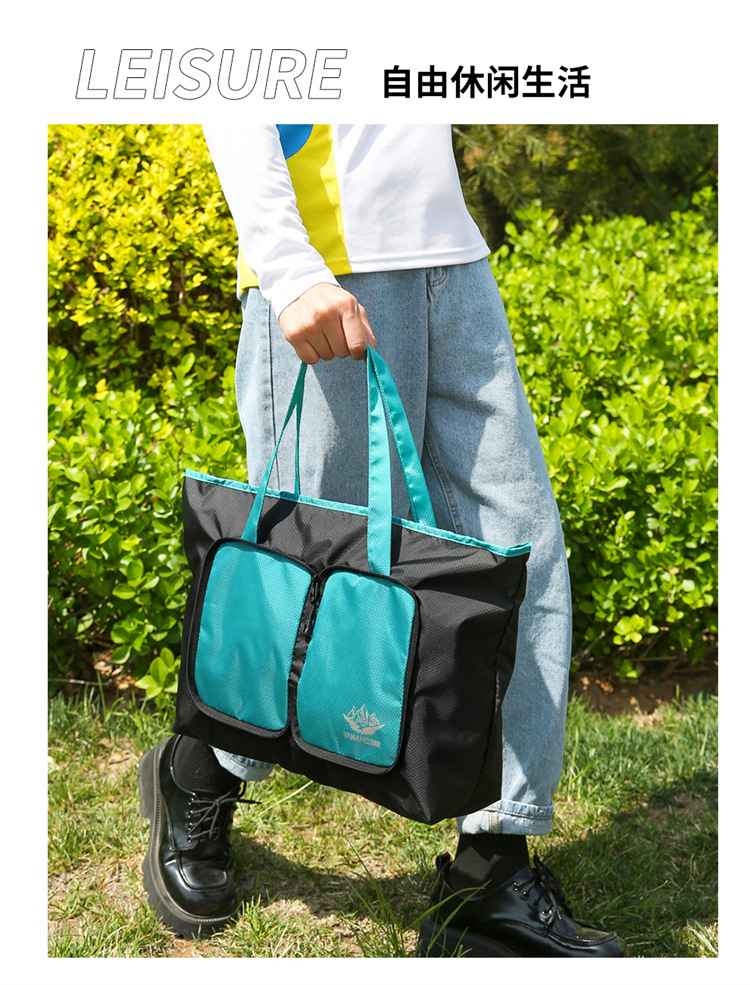 Yitu Warner Heim storage Bag, large-capacity hand-held outdoor picnic bag, cross-border single-shoulder travel bag, fitness bag, luggage bag pic 19