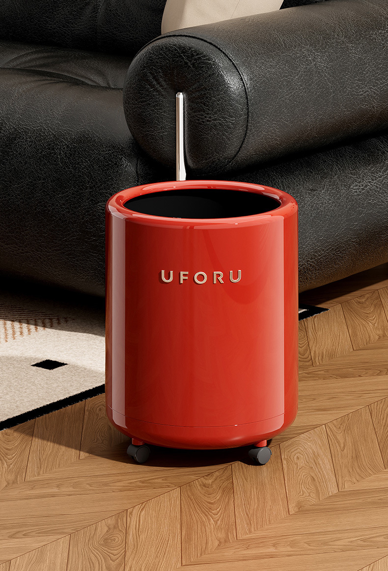 垃圾桶大号大容量高级感轻奢家用客厅卧室内外双层塑料垃圾筒带盖详情16