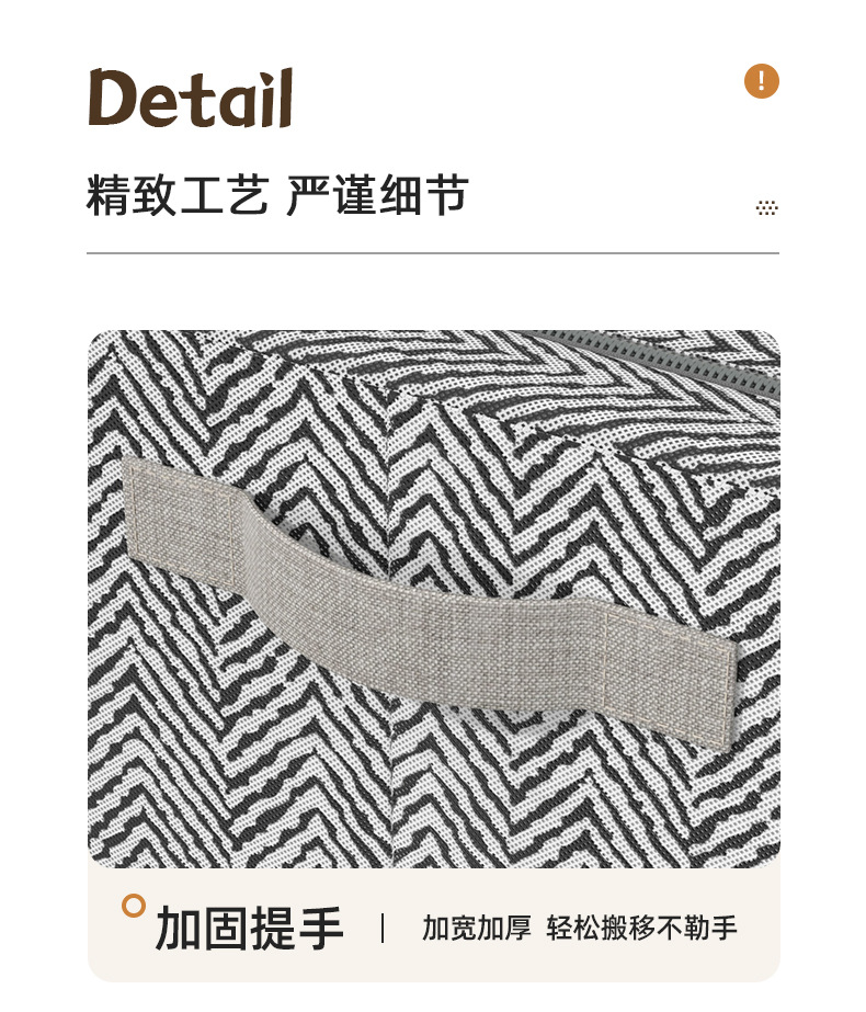 衣服收纳箱家用布艺折叠筐夹缝钢架箱衣服收纳箱卧室玩具整理收纳详情17